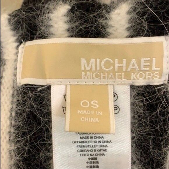MICHAEL Michael Kors angora rabbit hair blended scarf - Picture 5 of 6